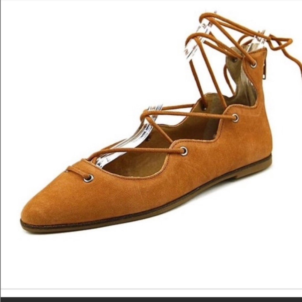 Lucky Brand Billoh Gilly Lace Up Flats Size 6